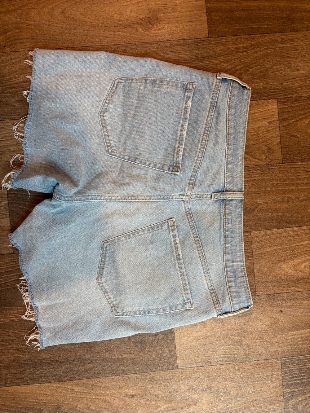 Old Navy Light Blue Frayed Denim Shorts